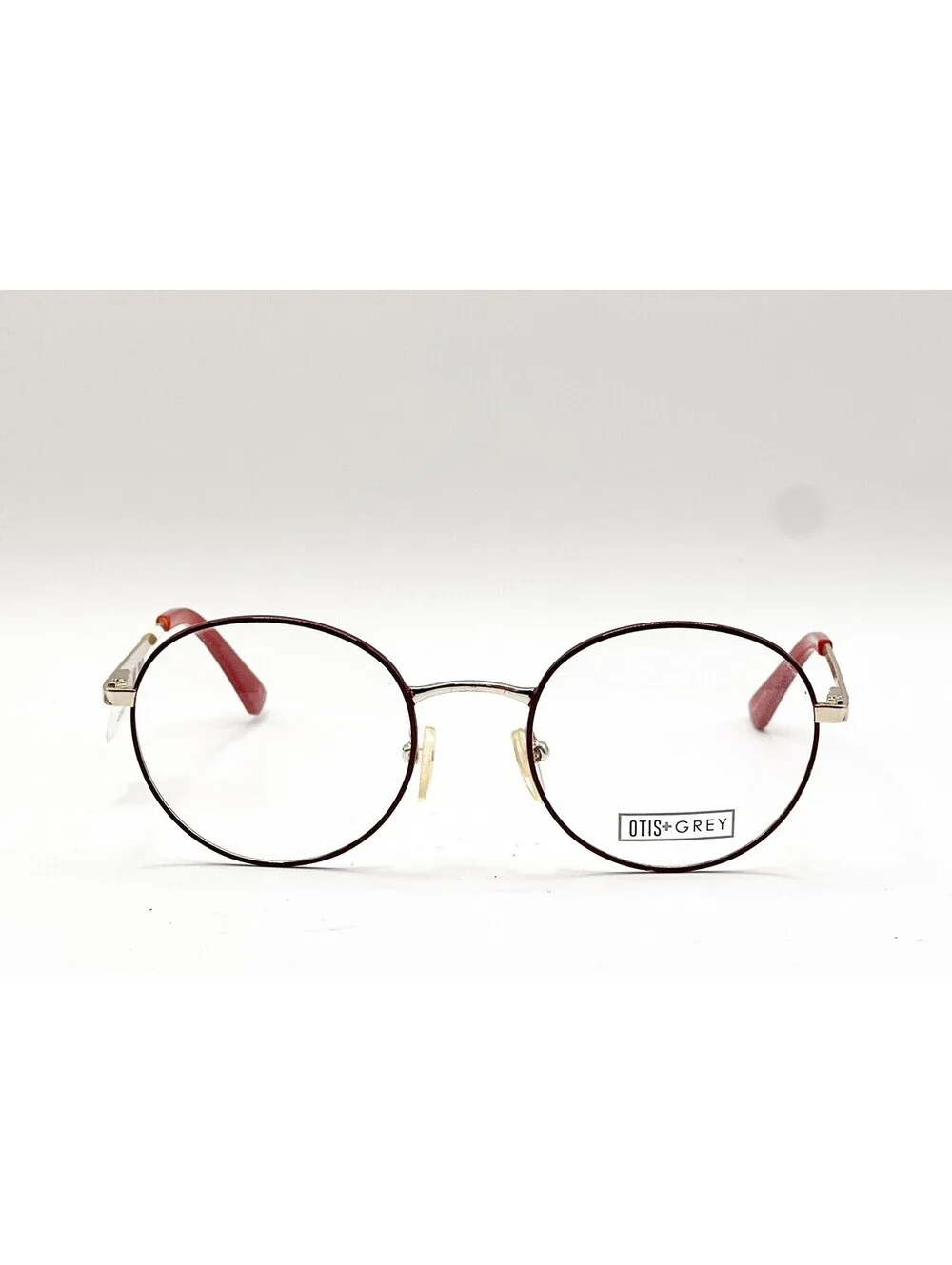 Otis Grey OG 7016 RD Black Gold Red Round Authentic Eyeglass Frames 51-20